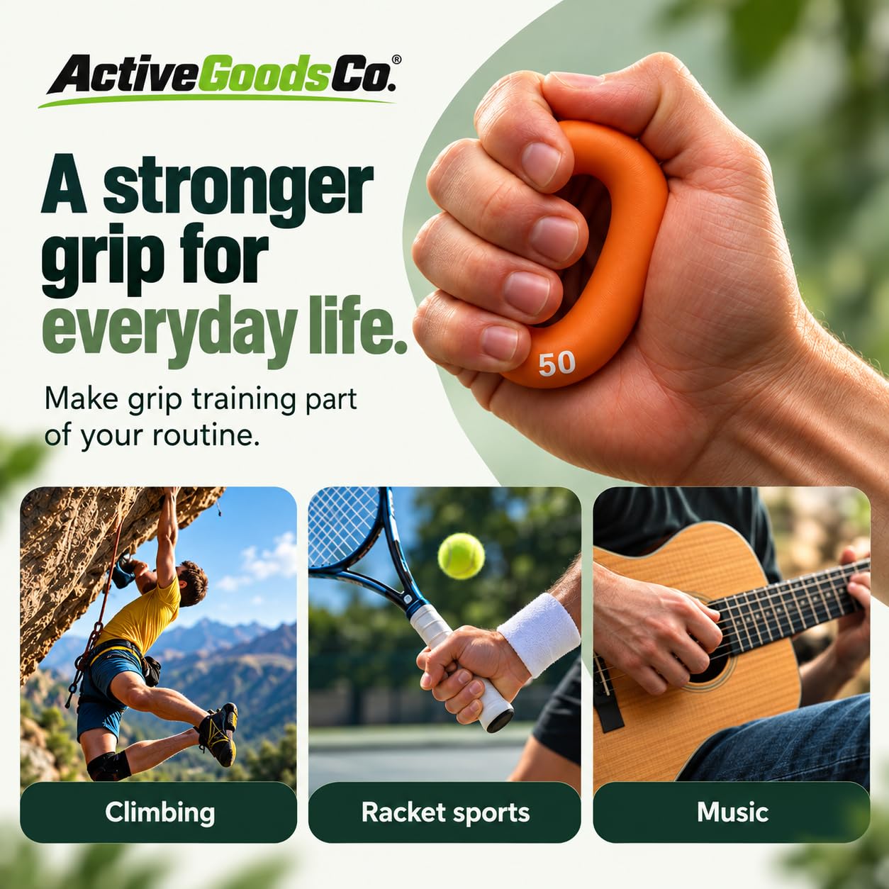 Hand Exerciser Rings - Grip Strength Training -6