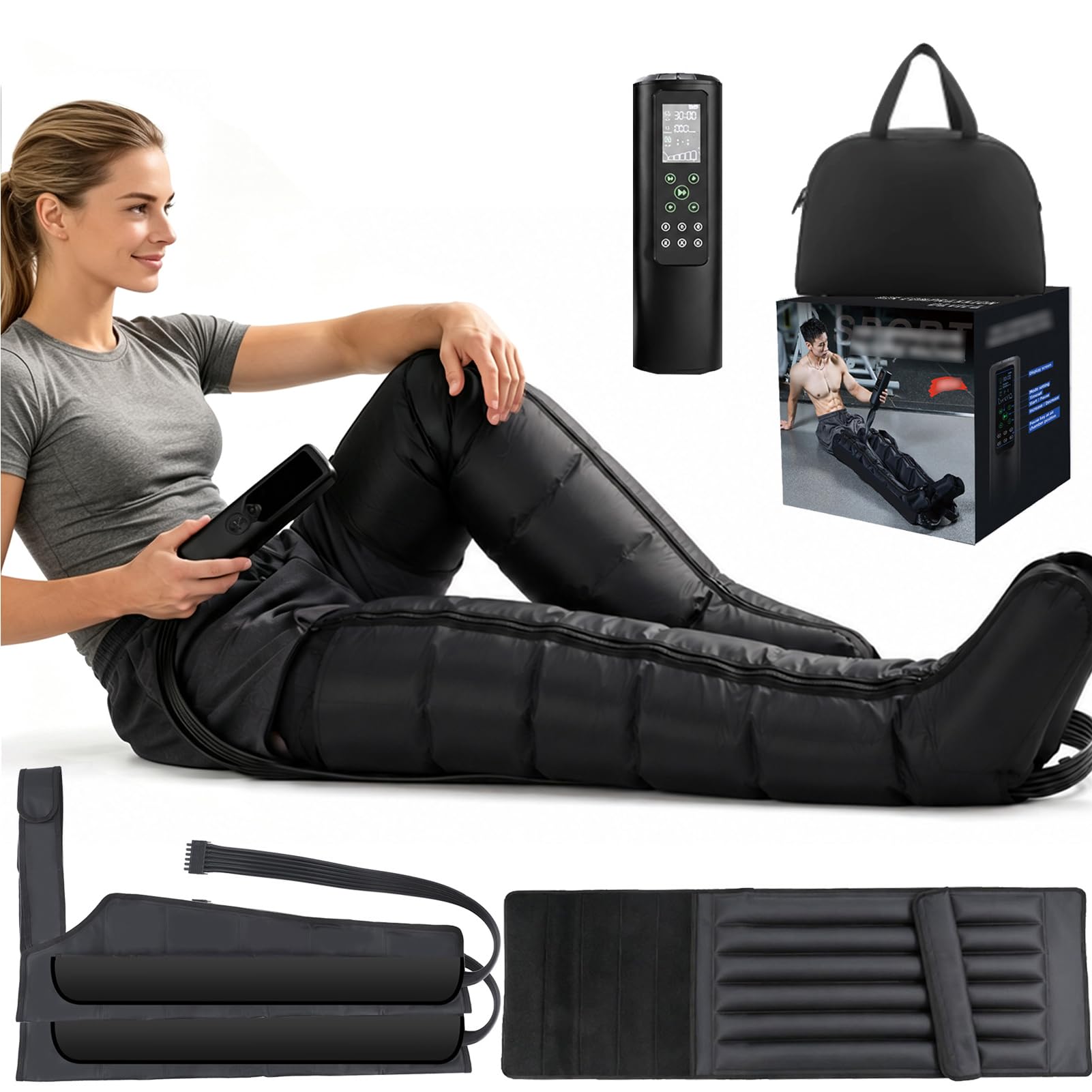 Presoterapia para Casa Piernas, Botas Presoterapia Recargables