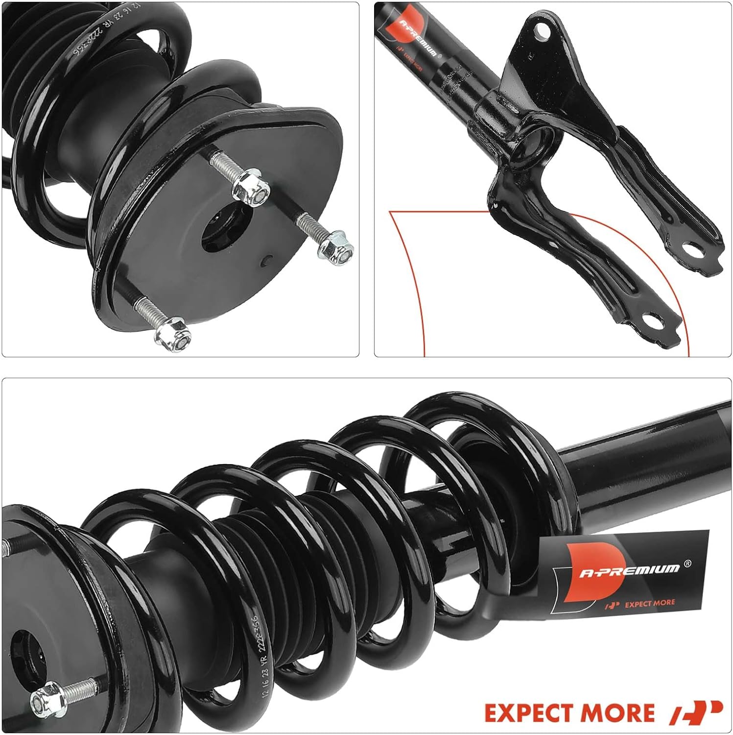 A-Premium Front Complete Strut and Coil Spring Assembly Compatible with Dodge Durango 2016-2022, V8 Models only, 2-PC Set