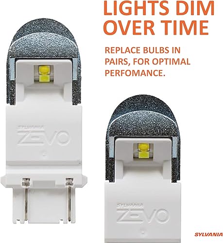 Miniatura 2 de Focos de luz LED blanca x 2 unidades, Sylvania Zevo 921 T-10 W5W, 3057, Blanco