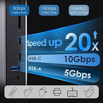 Amazon.com: WAVLINK USB C DisplayLink Docking Station 15 in