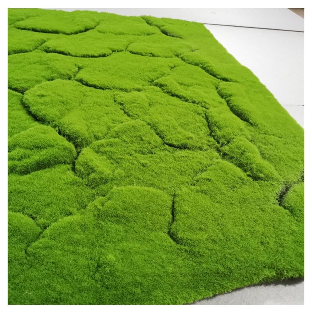 Faux Moss Rug Waterproof Simulated Moss Carpet for Vertical Gardens Home Decoration(5 Size)