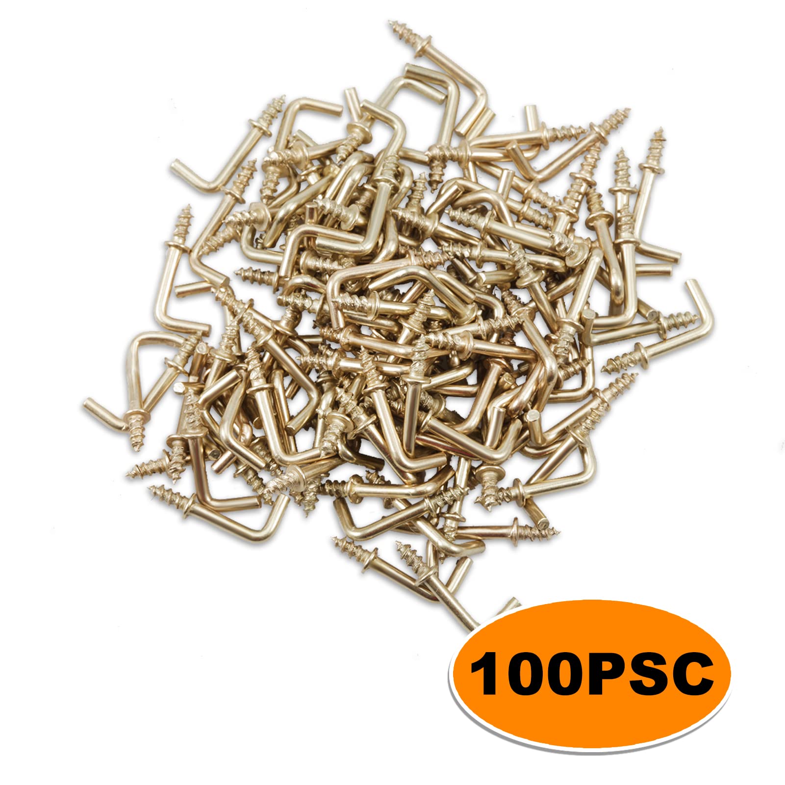 100 Ganci A L In Acciaio Con Scatola - Ideali Per Appendere Oggetti In Casa E Ufficio