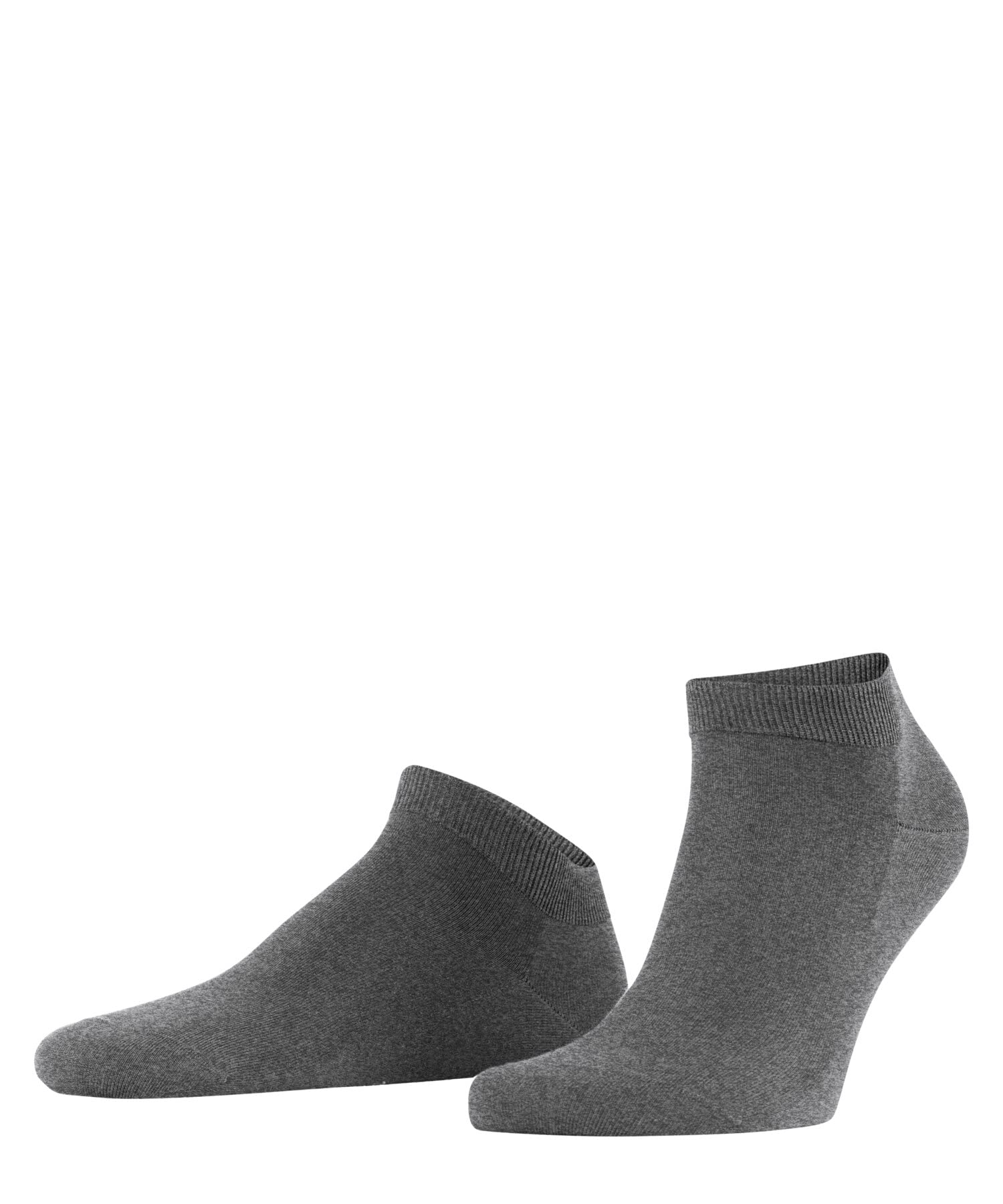 FALKE Men's ClimaWool M Sn Temperature-Regulating Low-Cut Plain 1 Pair Trainer Socks, Grey Light Melange 3216, 8.5-9.5
