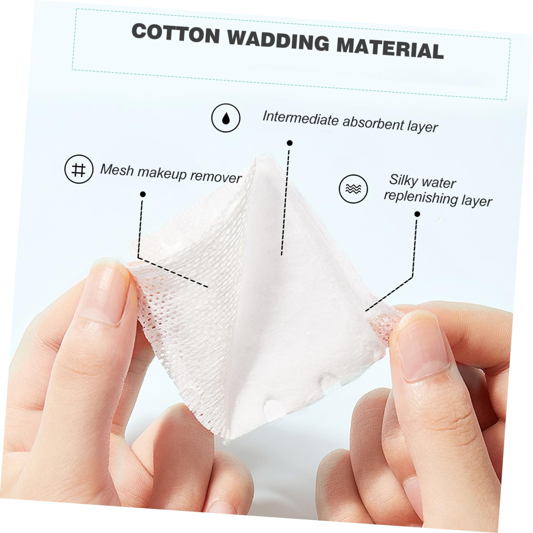 FOMIYES 360pcs Nail Polish Pads Gel Nail Polish Cleaning Non-Woven Fabric Makeup Pads