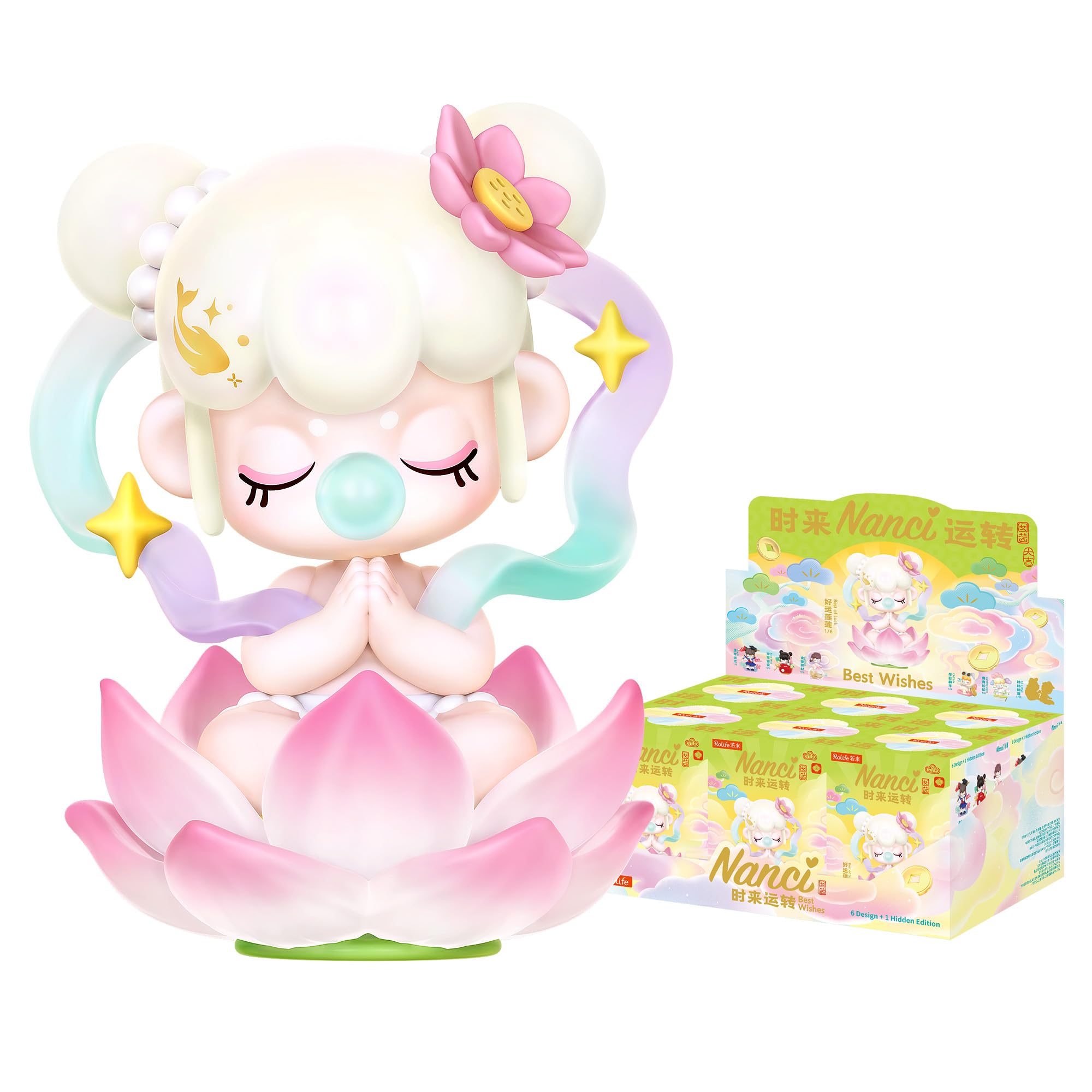 Rolife Chatons L'Heure Du Thé – Blind Box 1 Figurine Aléatoire Sur 6 – Peluche Vinyl 17 Cm – Collection Pour Fans De Mignons Chats