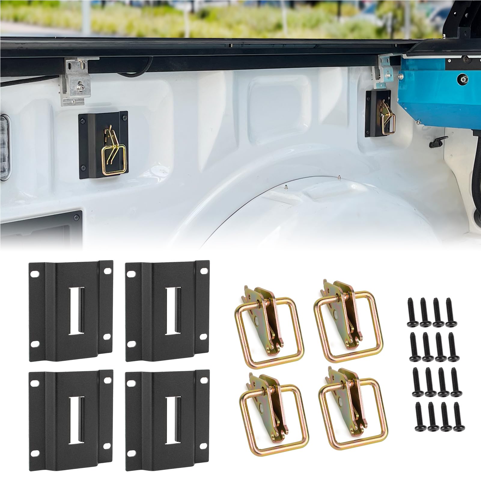 ford f250 truck bed tie downs