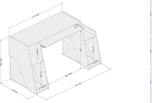 Miniatura 3 de Kyoto - Escritorio para juegos, negro y verde