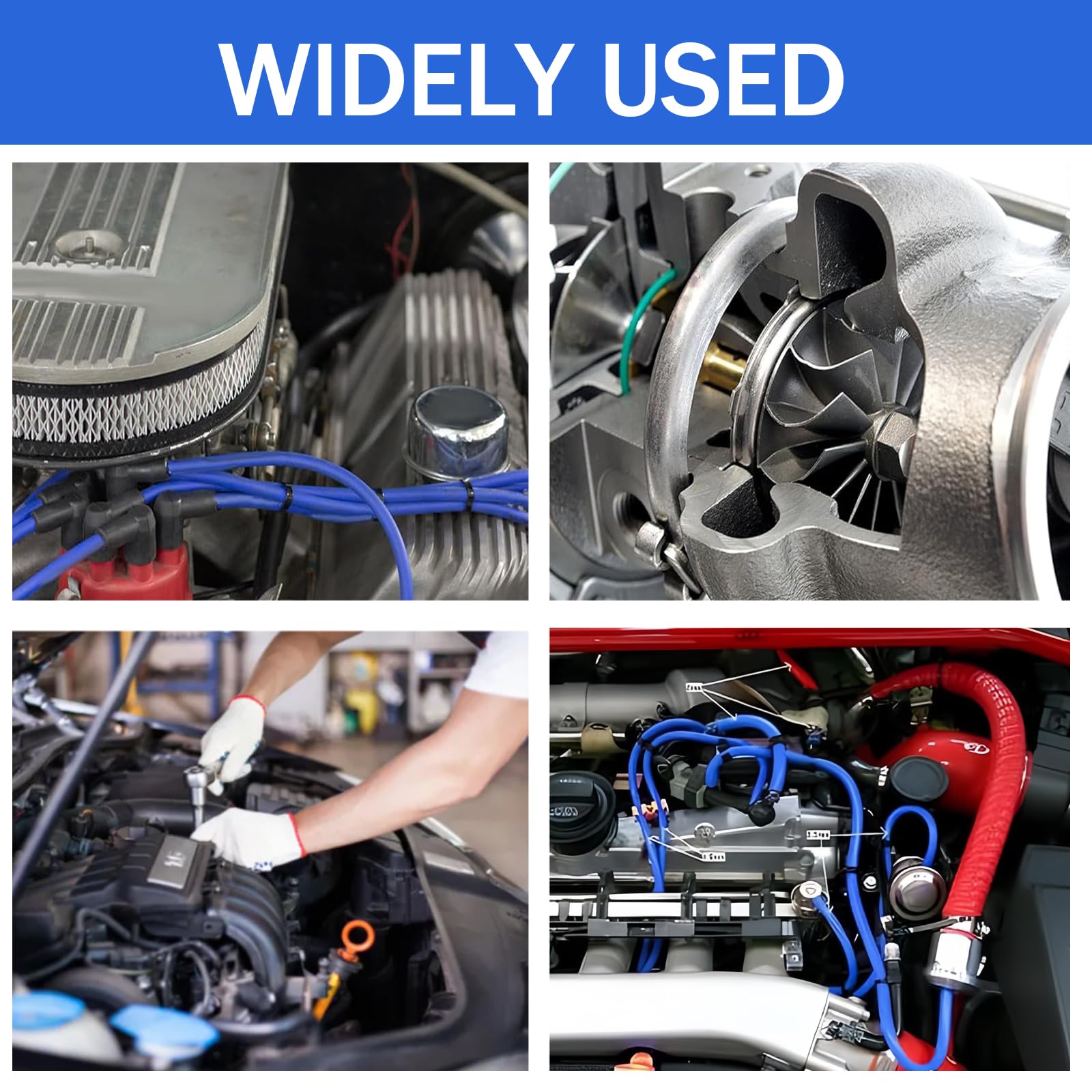 Tubo Silicone Vuoto 3mm 3M per Auto Turbo Indicatore Blu