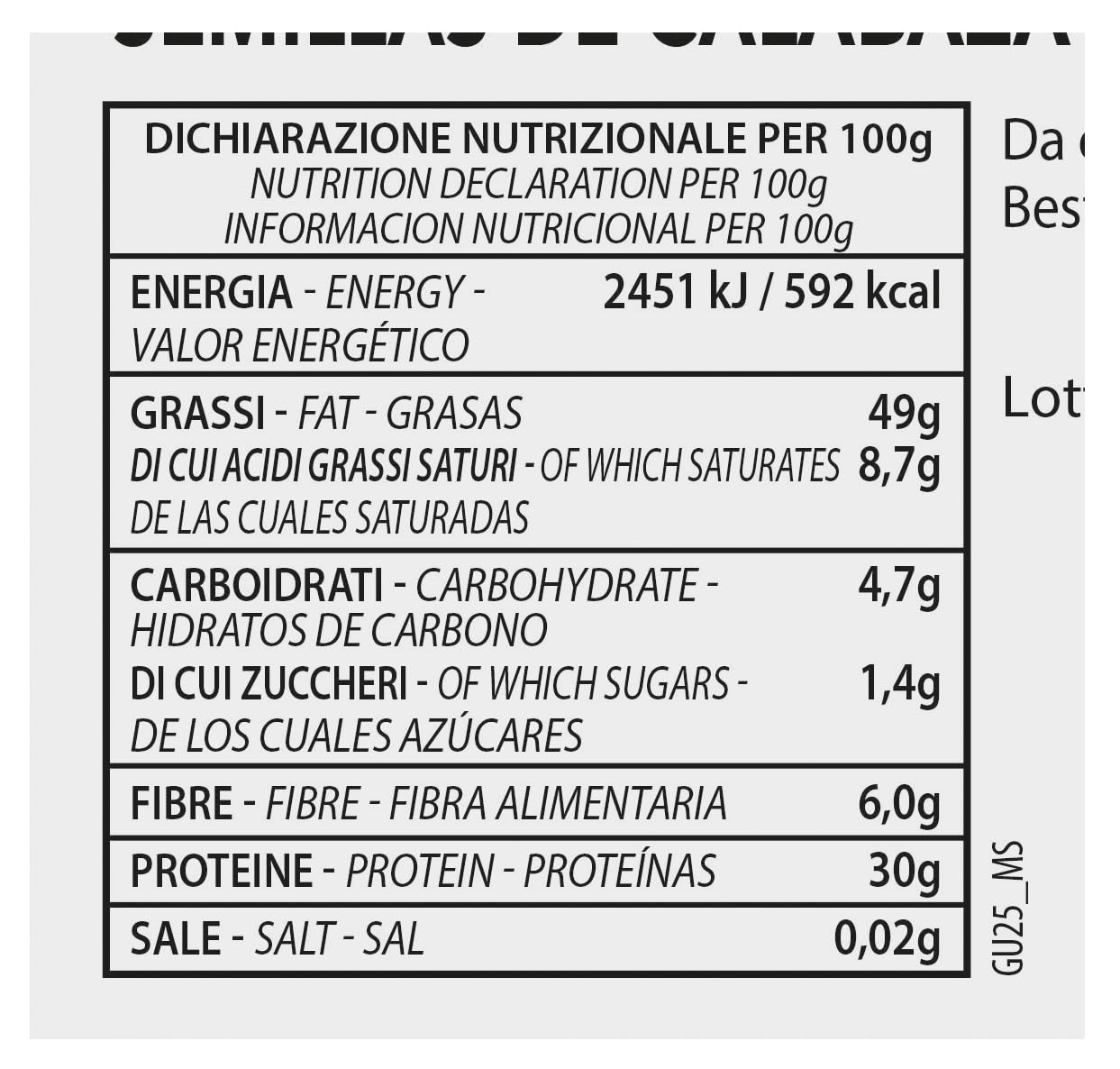 Probios Semi di Zucca Bio - Ricchi di Nutrienti - Perfetto per Piatti Dolci e Salati - Deliziosi e di Qualità Premium Semi Zucca - Confezione da 5 kg