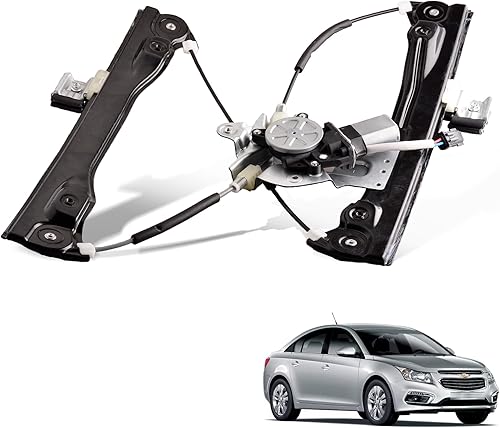 Elevalunas eléctrico de 2 pines delantero izquierdo del lado del conductor con conjunto de motor compatible para Chevrolet Cruze 2012-2015 Cruze