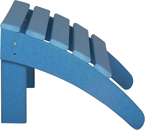Vista 165 de WestinTrends Otomana para exteriores, reposapiés otomano Adirondack para patio, taburete de madera de polietileno para todo tipo de clima