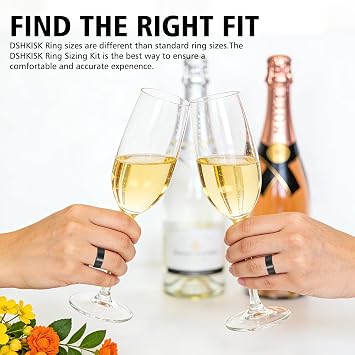 Smart Ring Sizing Kit The Smart Ring Not Standard US Ring Sizes Measurement of Finger Size Before You Buy(Tar Black, Size 6-13)