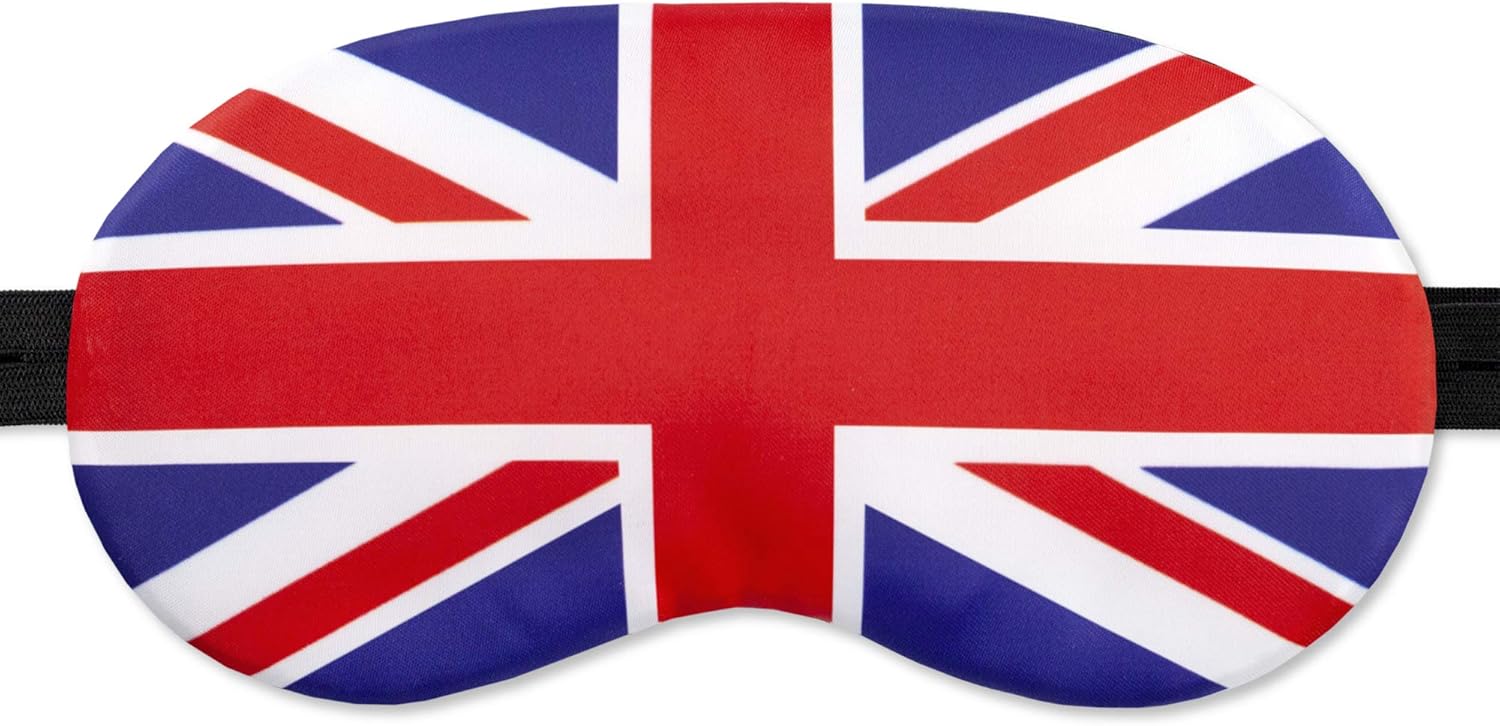 Sleep Mask Flags Great Britain Eyes Cover Blackout BLM America for Men Women Flag Mask - Sleeping mask 100% Soft Cotton - Night Eye Sleeping Cover Blindfold (Britain)