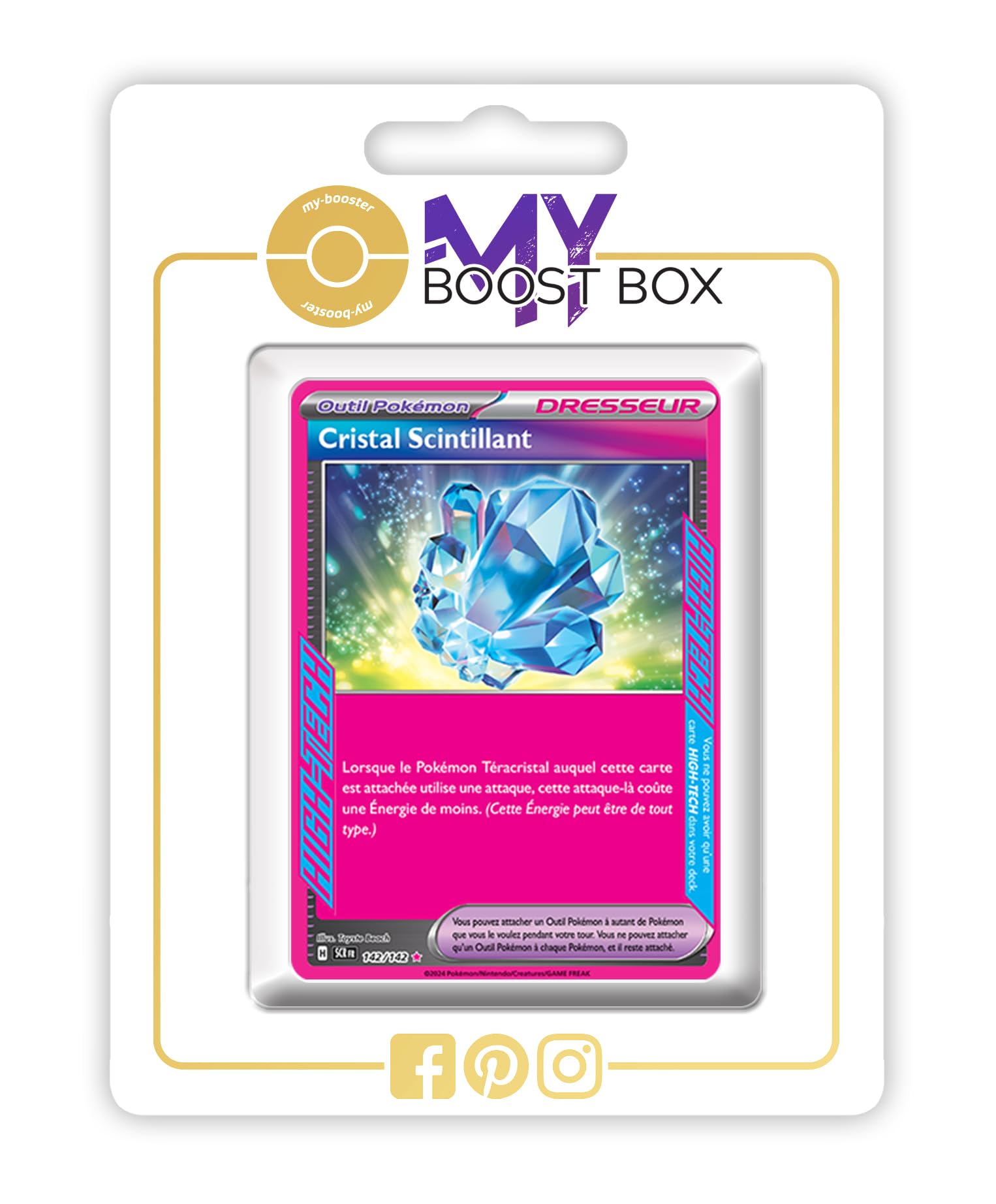 Carte Pokémon Cristal Scintillant 142/142 HIGH-TECH Couronne Stellaire