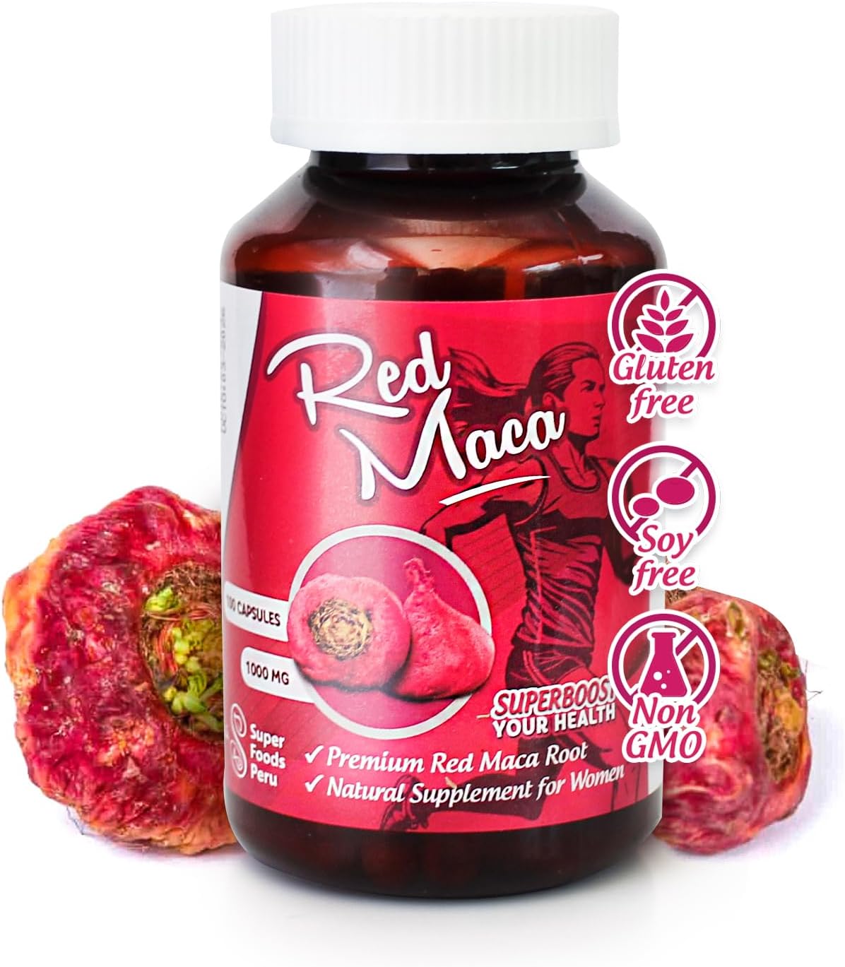 Non Toxic “Sikyriah Red Maca Capsules 1000mg 100ct”