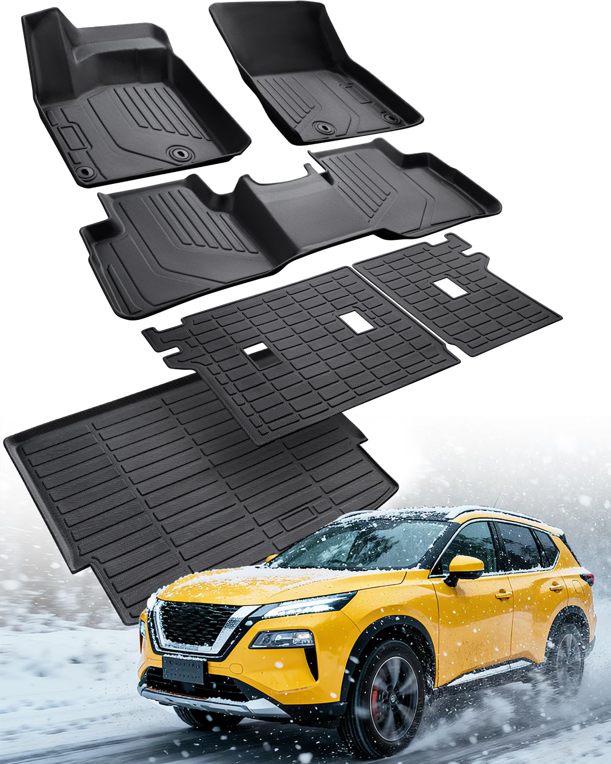 DiffCar Floor Mats for Nissan Rogue (2021–2025)