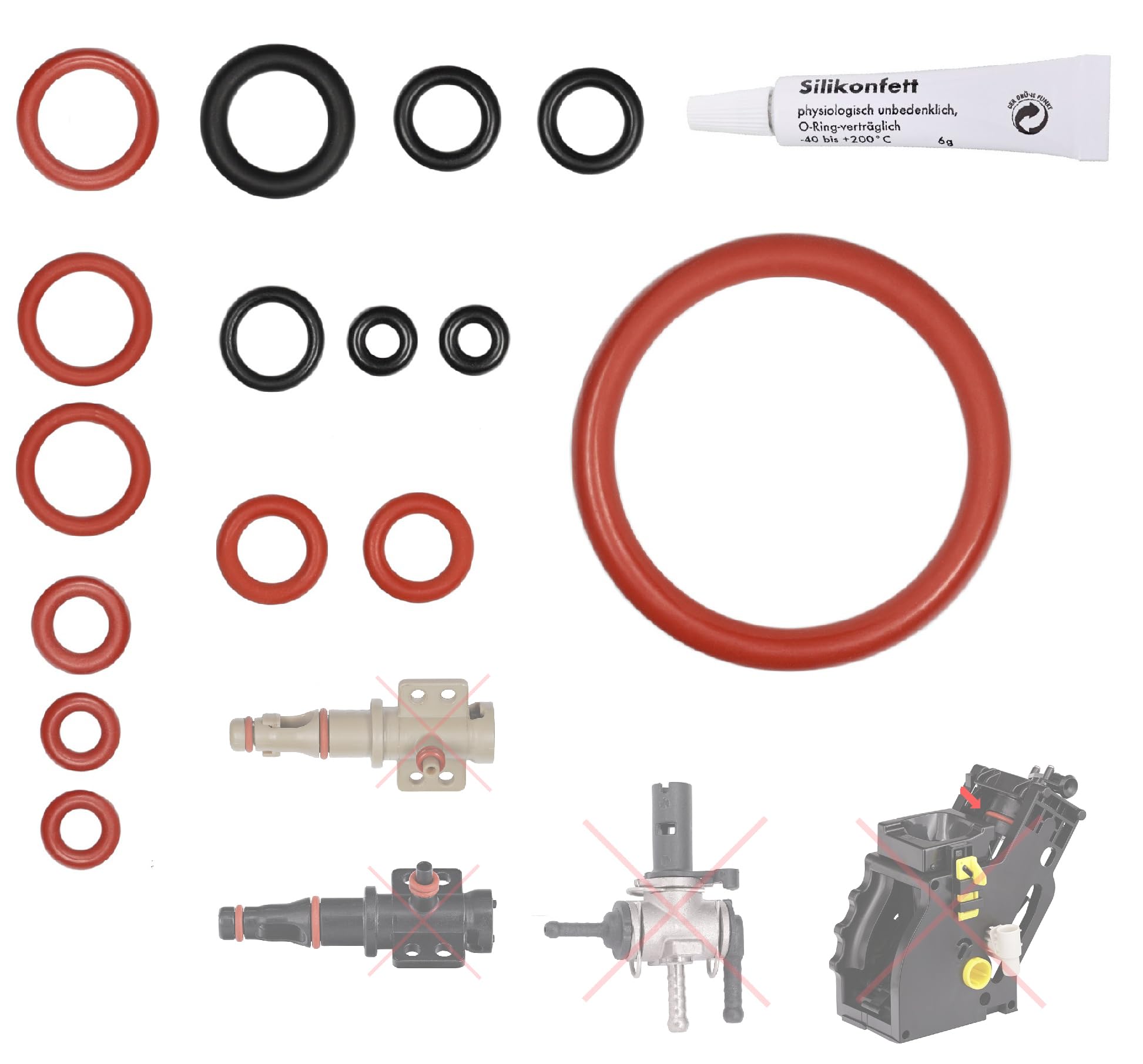 Kit Guarnizioni Per Macchine Da Caffè Philips Saeco Gaggia - O-ring E Ricambi Per Gruppo Erogazione - Foto 3