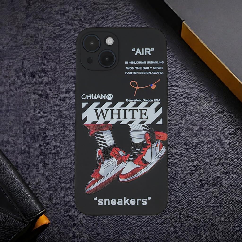 Compatible with iPhone 13 Case Sports Shoes Cool Sneaker Design Phone Case for iPhone 13 Soft TPU Shockproof Women Men Boys Teen Girls 6.1 Inch