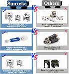 170PCS Cam Locks for Furniture,3-in-1 Eccentric Hardware Wheels,Furniture Fasteners & Connectors with Multi-Size Nuts,Bolts and Wood Dowel Pins-Assortment Kit for Furniture Assembly/Repair