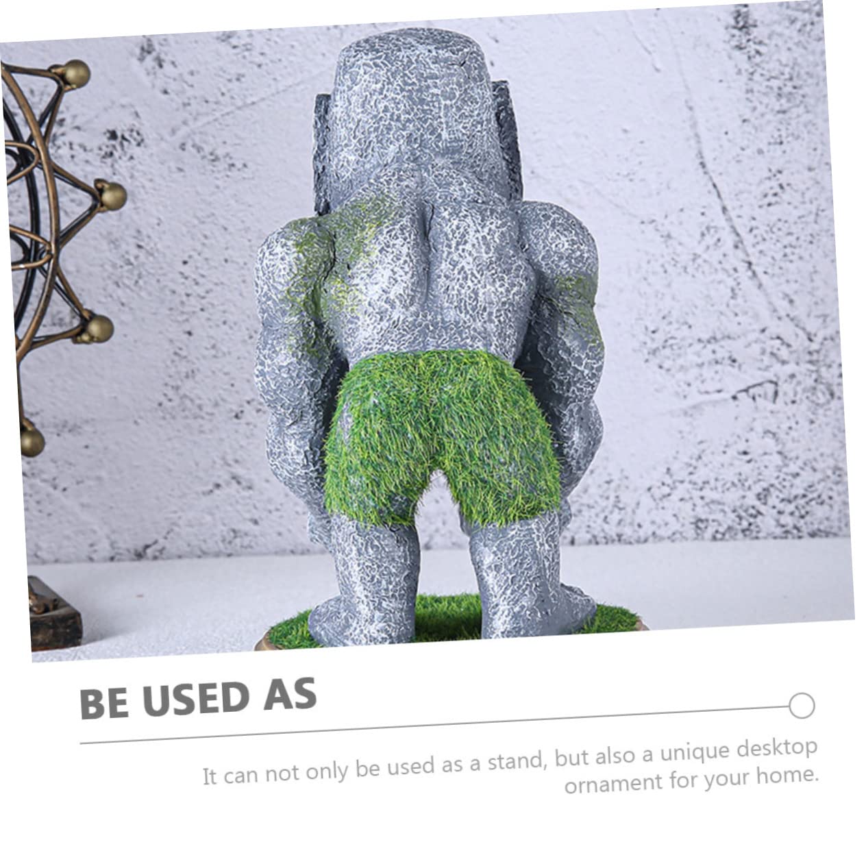 Mikikit Controller Accessorio per a Supporto Forma Gioco Resina in di Statua Moai, Decorativo Pratico Unico Scrivania e Casa Gamer