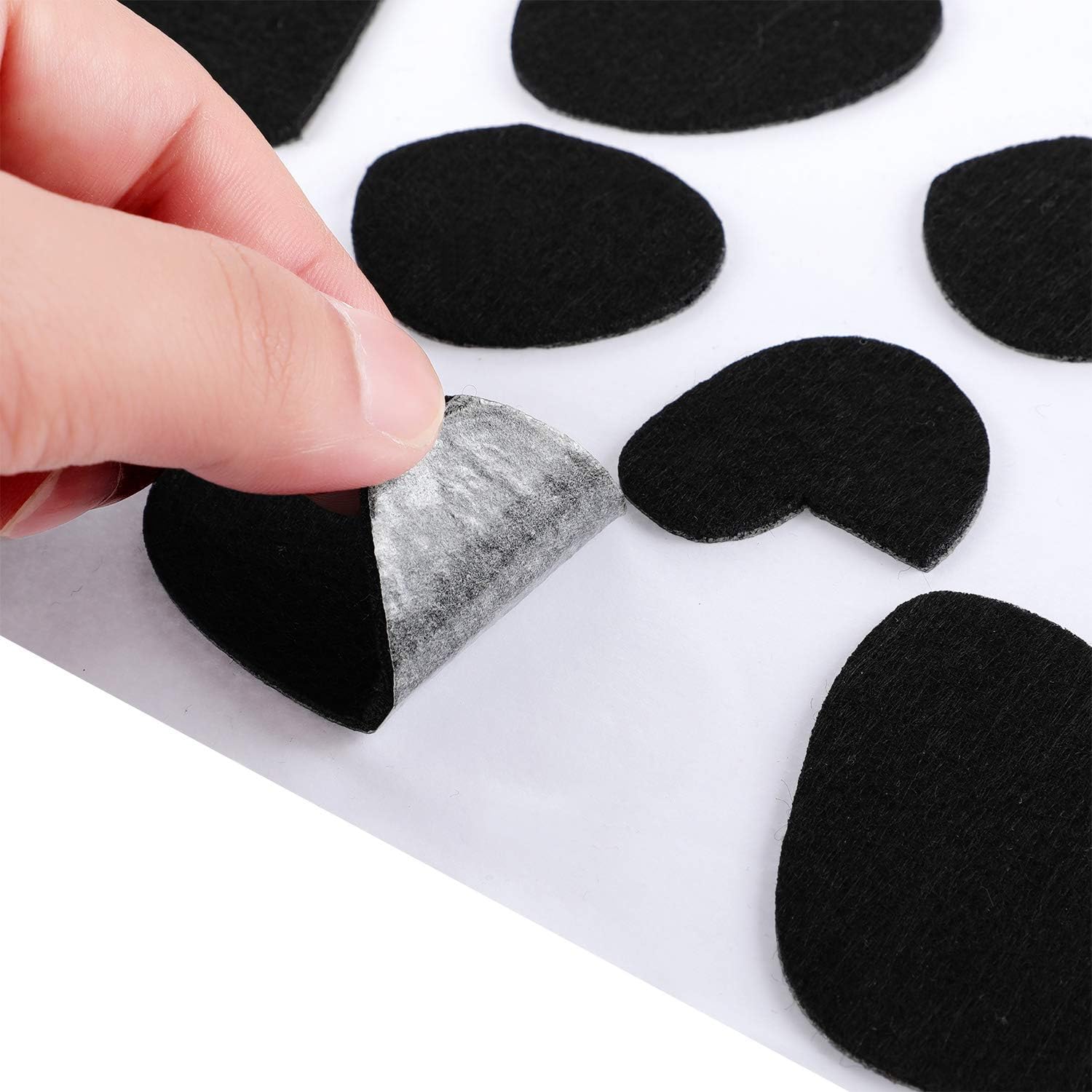 Tatuo 20 Sheets Black Adhesive Felt Circles Pads for Dalmatian Costume Spotty Dog Dalmatian Spots Sticker for DIY Party