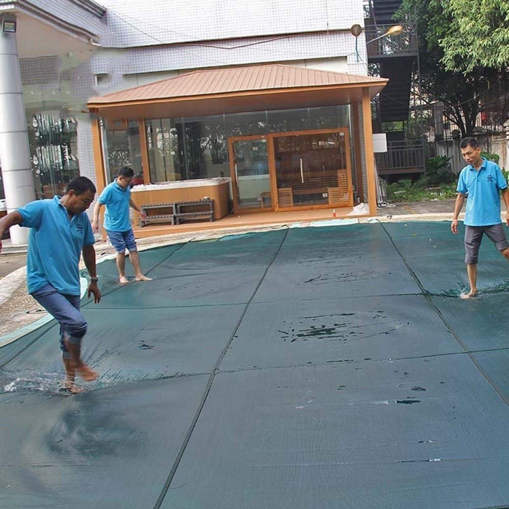 IBOWZ Cobertor Solar para Piscinas Cobertor de Piscina Rectangular Verde con Accesorios, cobertor de Invierno para Piscina, 1/2/3/4/5/6/7/8/9/10/11/12 M de Largo, para Piscinas elevadas