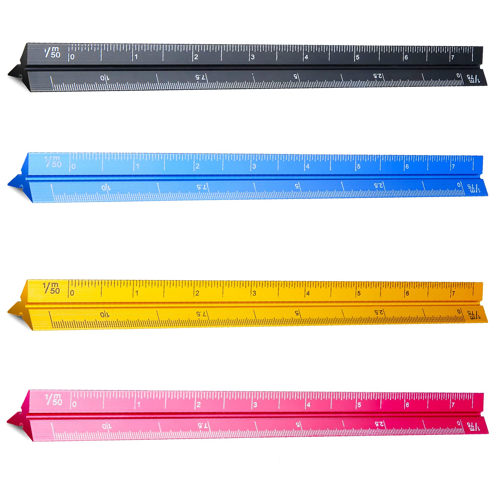4 Pieces Small Scale Ruler Architectural Scale 6 Inch Ruler ...