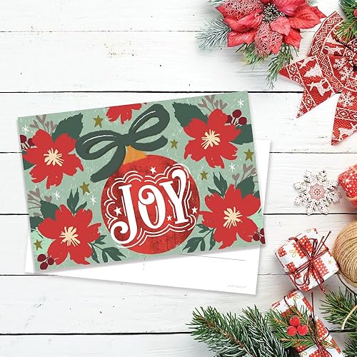 Miniatura 7 de m&h invites Postales navideñas de estilo vintage, felicitaciones navideñas  Tarjetas postales de alegría  50 unidades