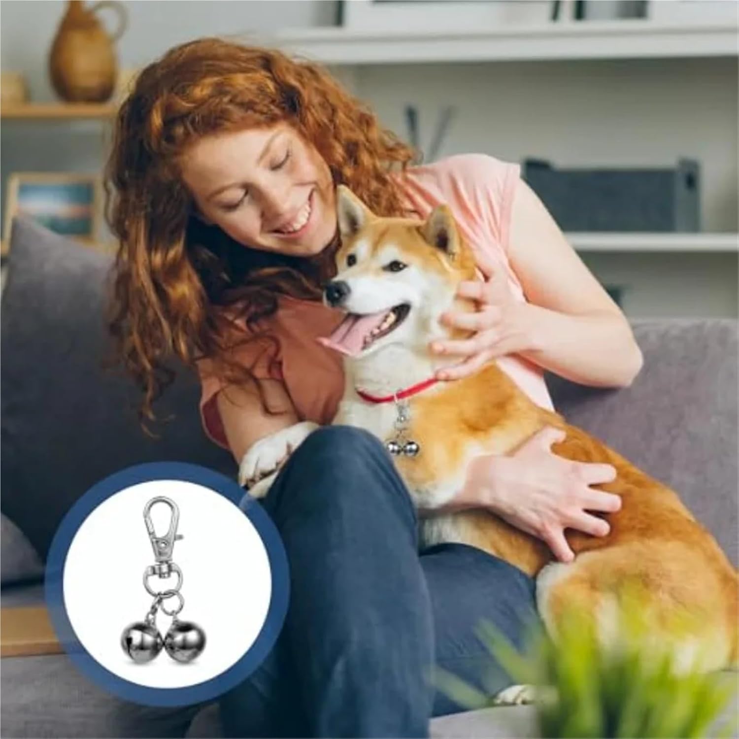 Dog Collar Bells 2Pcs Bells for Dog Collars Mini Collar Bell Pet Pendant Accessories Training Charm Dogs