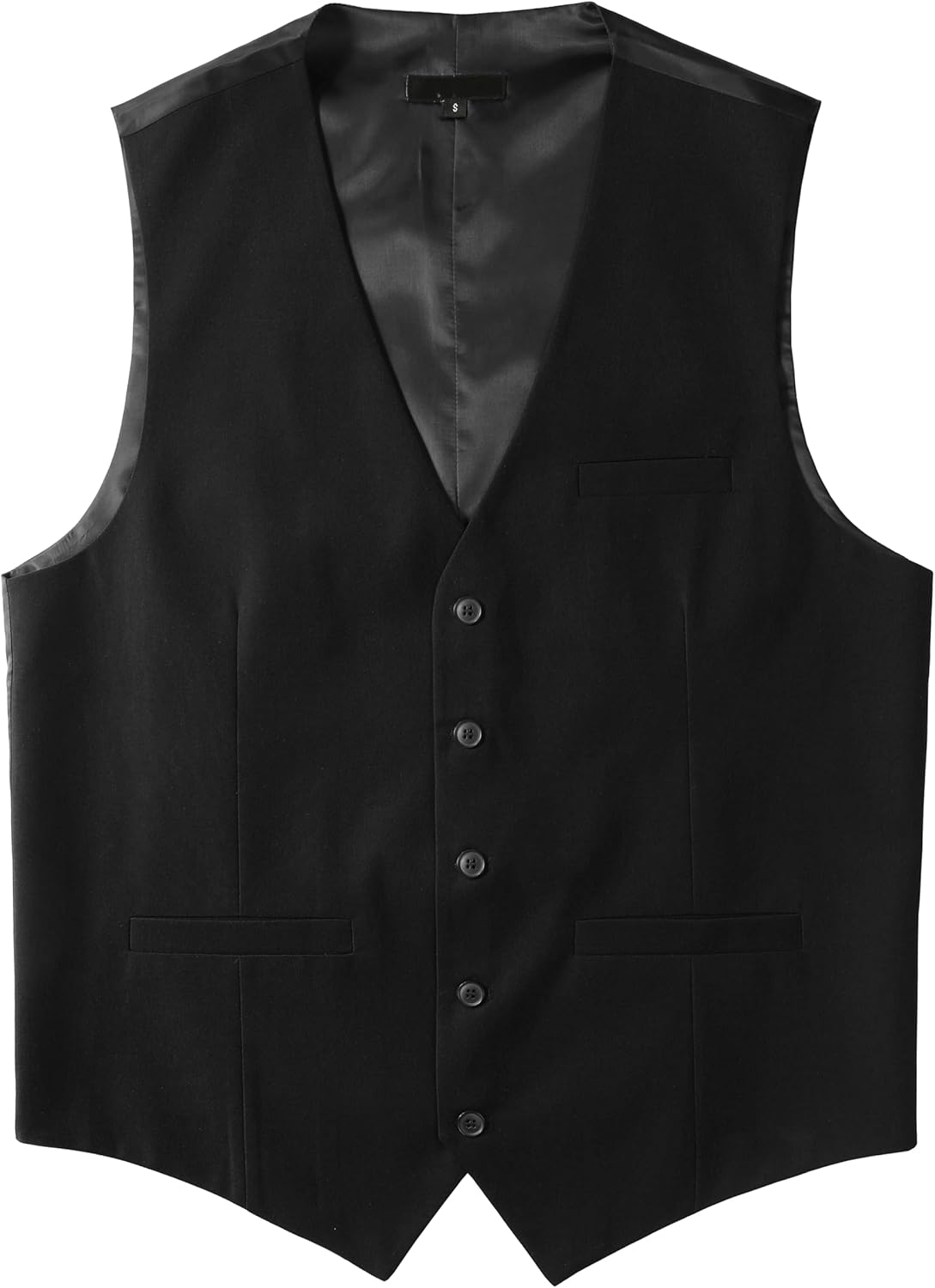 ZEROYAA Men's Hipster Urban Design 3 Pockets Business Formal Dress Vest for Suit Tuxedo - Image 4