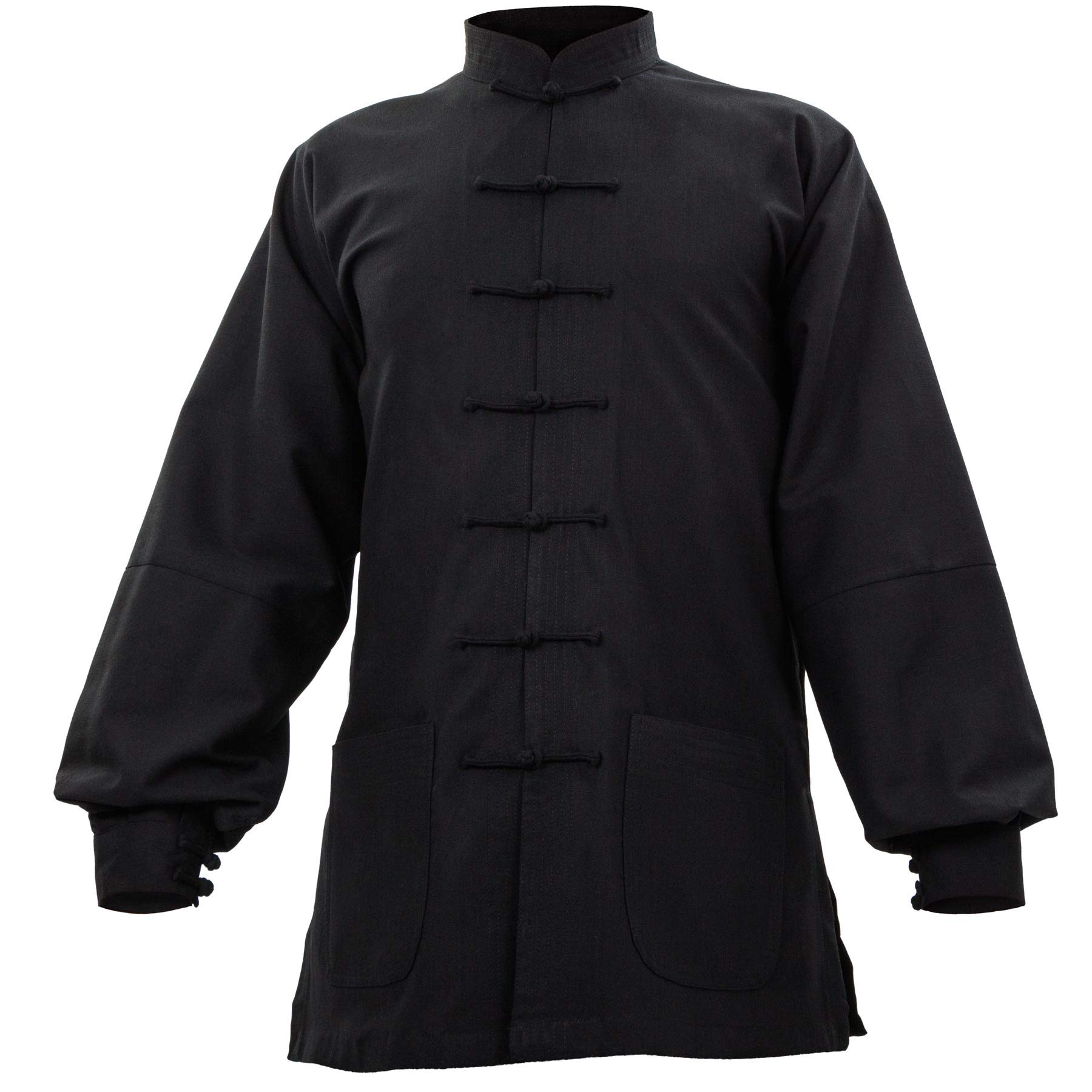 Leinen (Mittel) Kung Fu & Tai Chi Shirt Stehkragen Manschetten - Taiji Anzug
