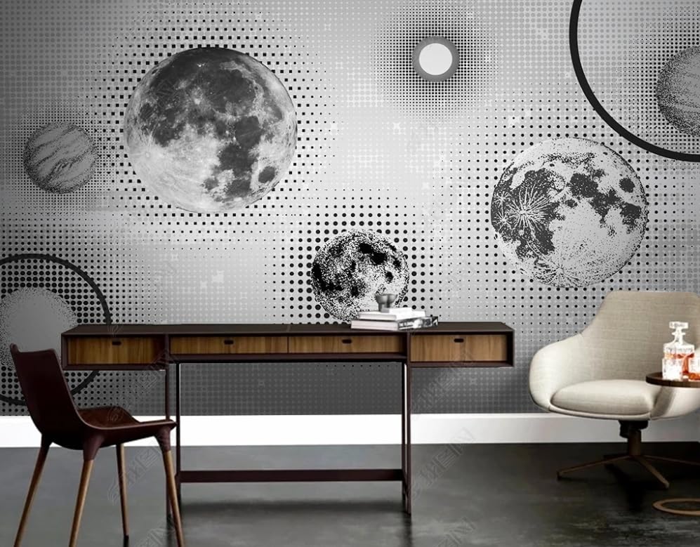 Tapisserie ornement planète 3D en intissé haut de gamme pour tableaux muraux élégants 350x256