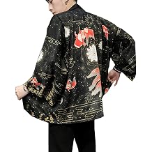 Seidarise Mens Haori Jacket Kimono Cardigan Yukata Noragi Happi Coat