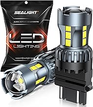 SEALIGHT 3156 3157 LED Bulb White Reverse Lights, 3056 3057 4057 4157 LED Light Bulb with Projector Replacement for Tail Light, Backup Light,Brake Parking,Pack of 2