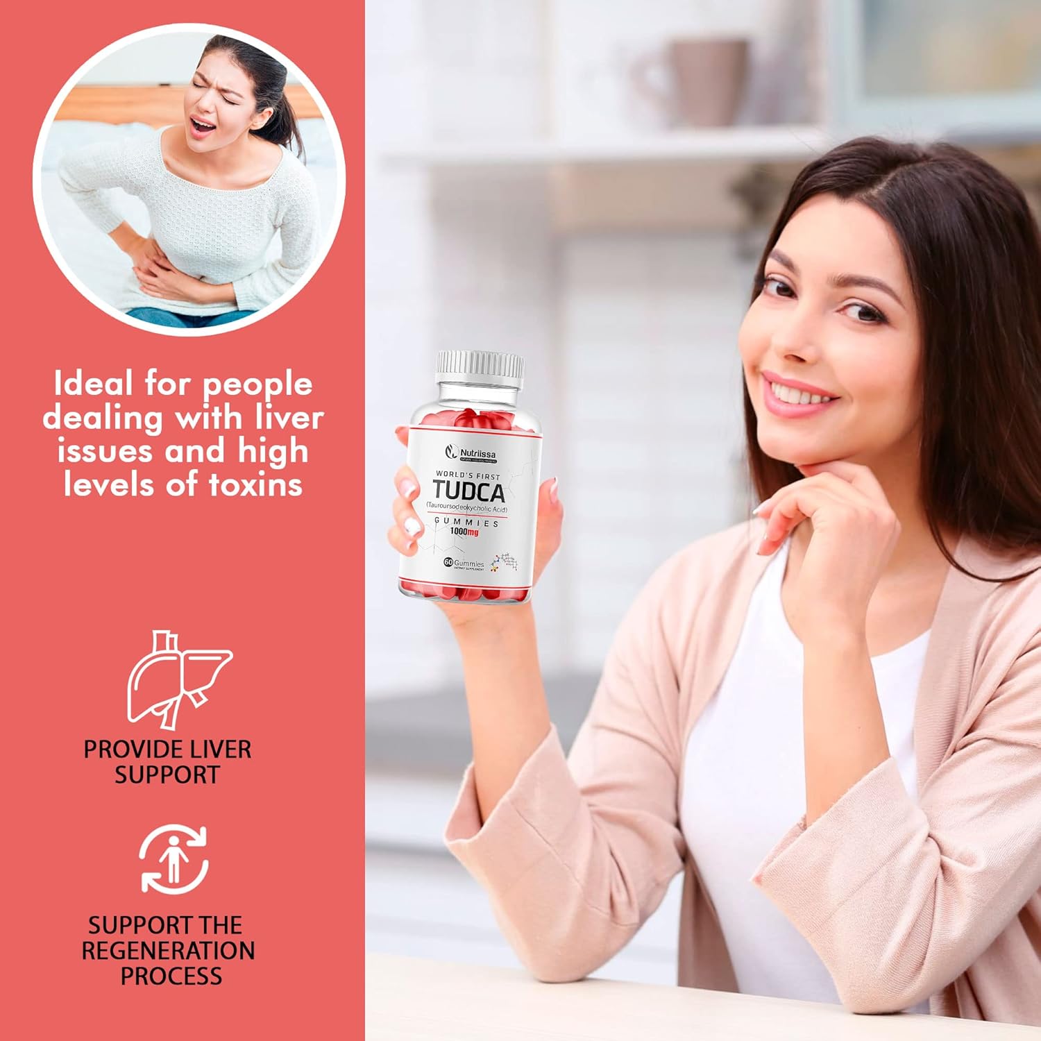 TUDCA (Tauroursodeoxycholic Acid) Liver Support Suppleent - 1200g Per - Foto 11