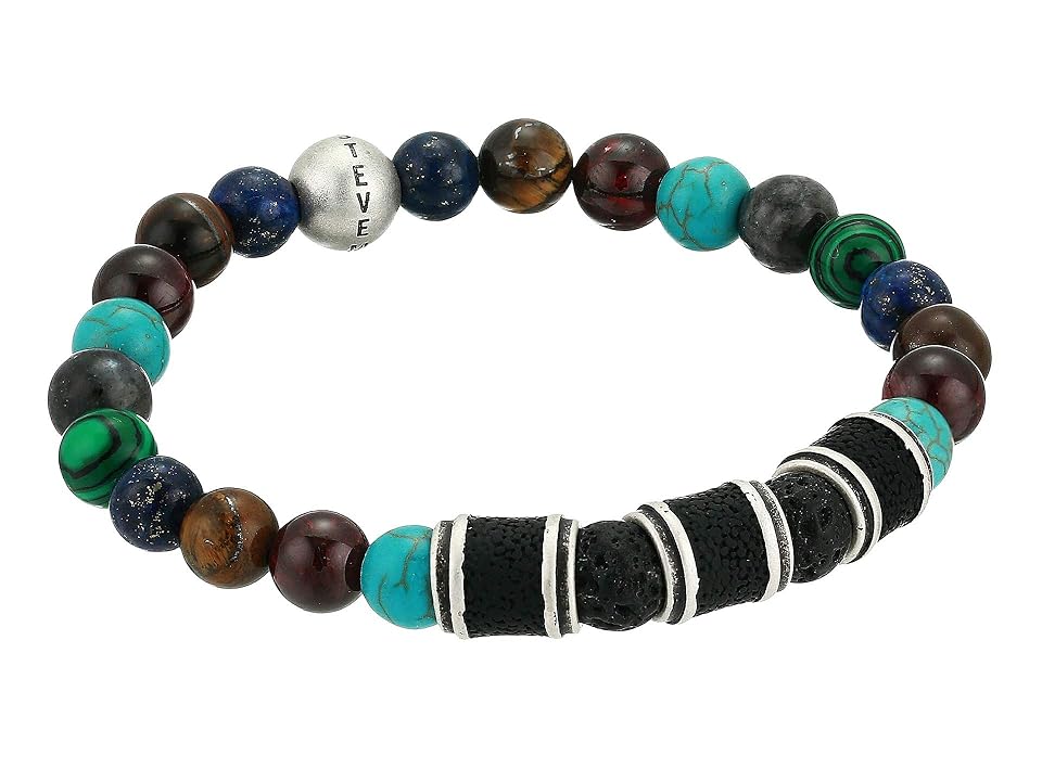 

Steve Madden Stainless Steel Lapis Stretch Bracelet (Multi) Bracelet