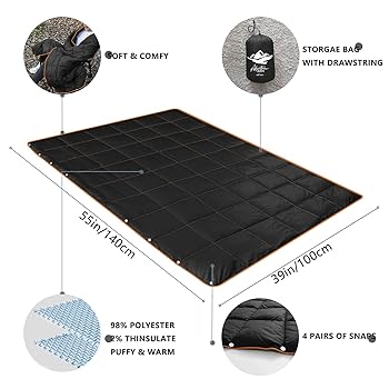 Amazon.com: zZFocus Camping Blanket,Lightweight Puffy