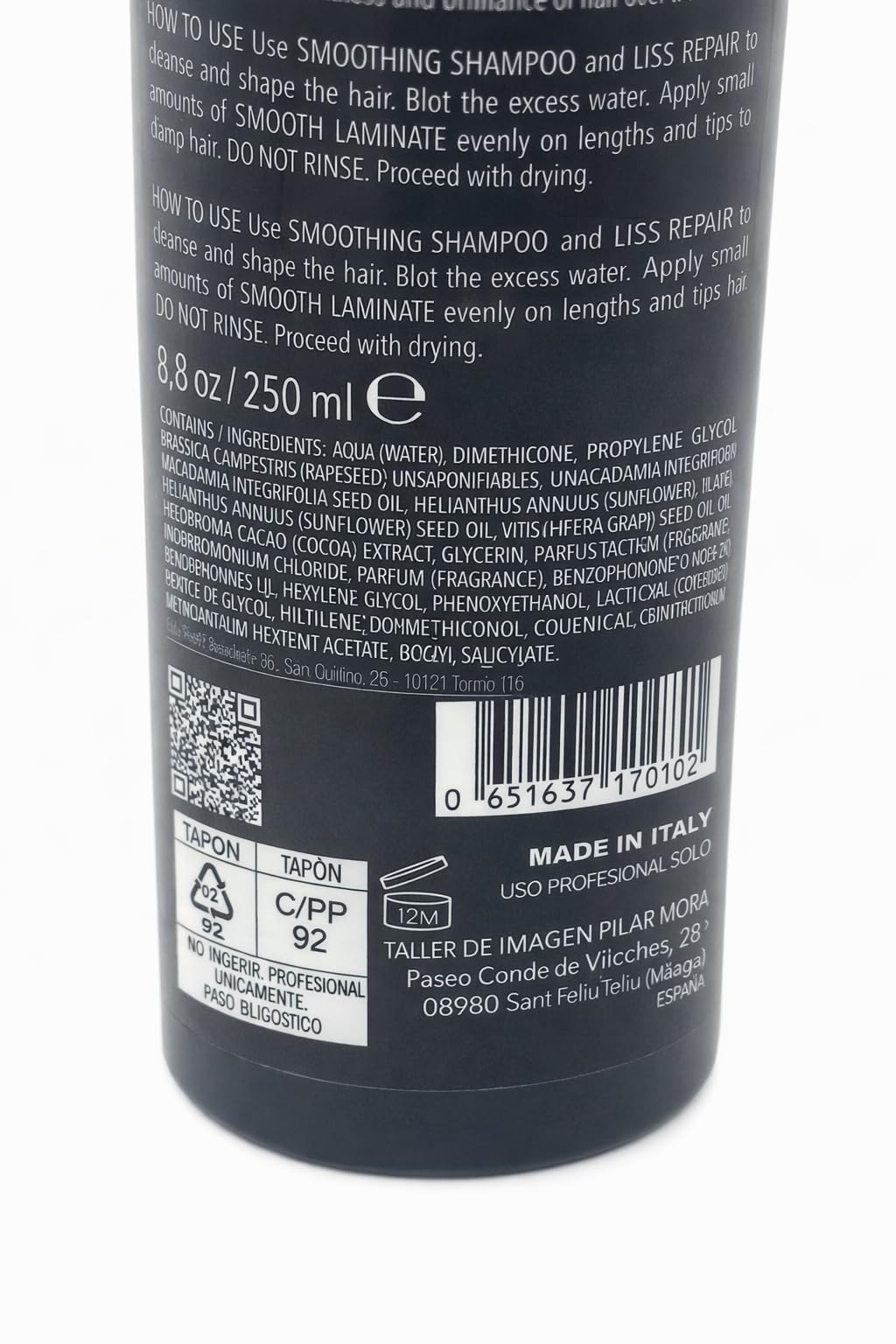 ALISADO DE QUERATINA - SMOOTH LAMINATE - LUX EXPERIENCE 250 ml. Crema Alisadora de Lujo para cabello Encrespado | ideal para Alisado Profesional en Casa | Recomendado por profesionales del cabello.