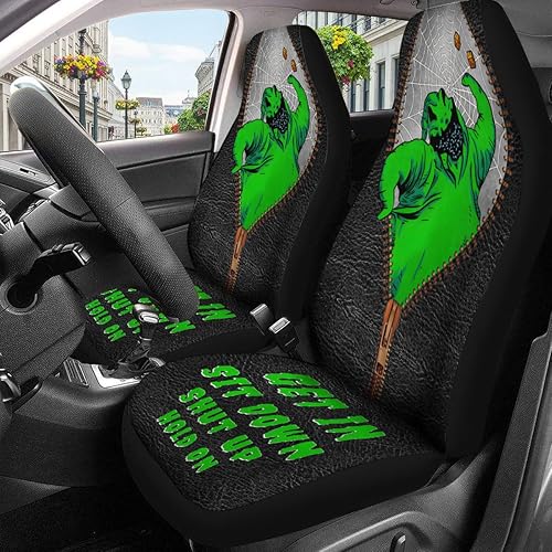 Miniatura 3 de Nightmare Skellington Ghost 2 - Fundas de asiento delantero para automóvil, camión, SUV, regalos de Navidad, funda de asiento de cubo duradera, 06.