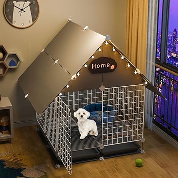 Cat Playpen - Cat Cage Indoor Cat Kennels Crate,Pet Playpen for Small Animals,Metal Wire Cat House Indoor Durable Pet Enclosure for Rabbit,Bunny,Guinea Pig,Chinchilla,