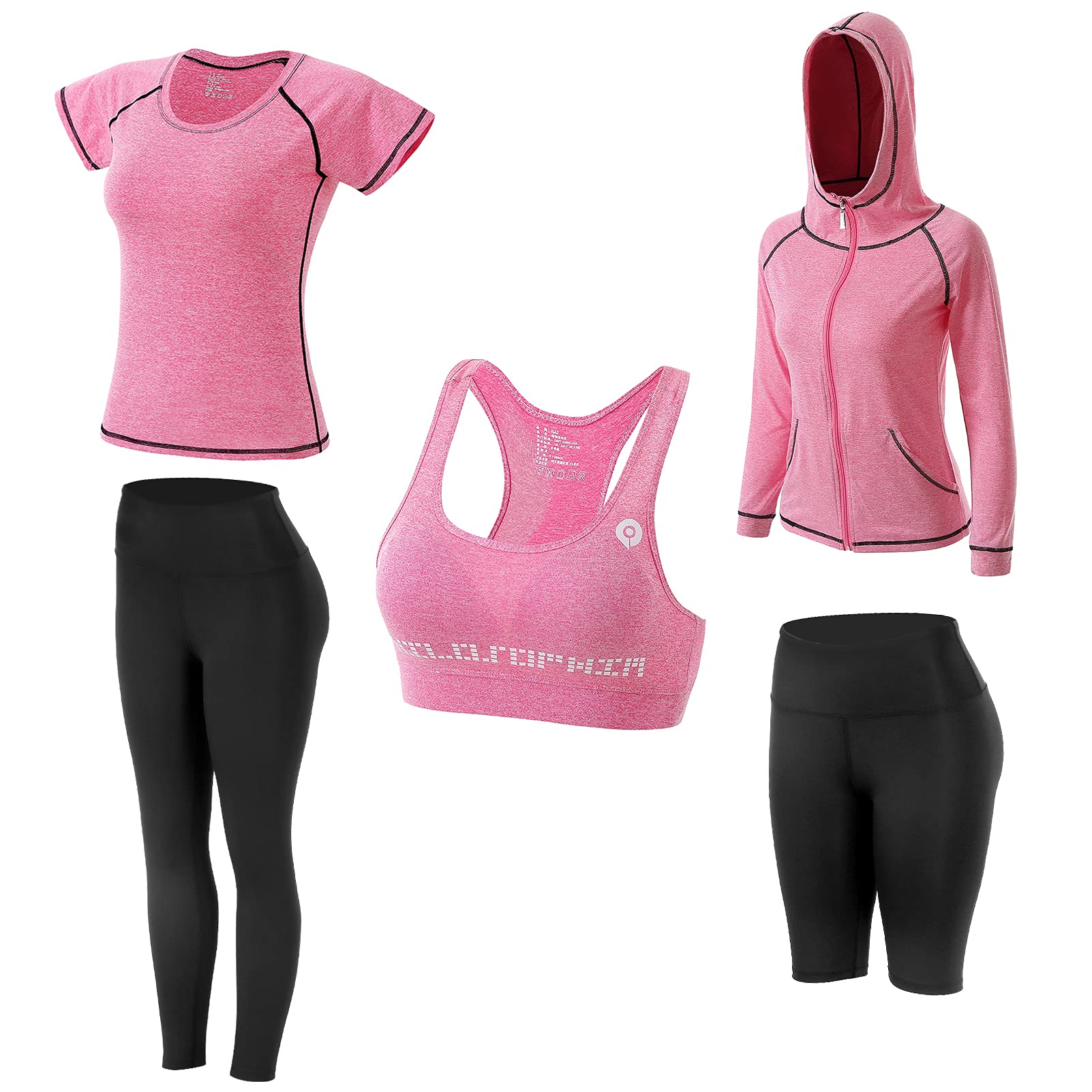 JULY'S SONG - Conjunto de yoga con 5 prendas, para correr, gimnasio, fitness — view 8