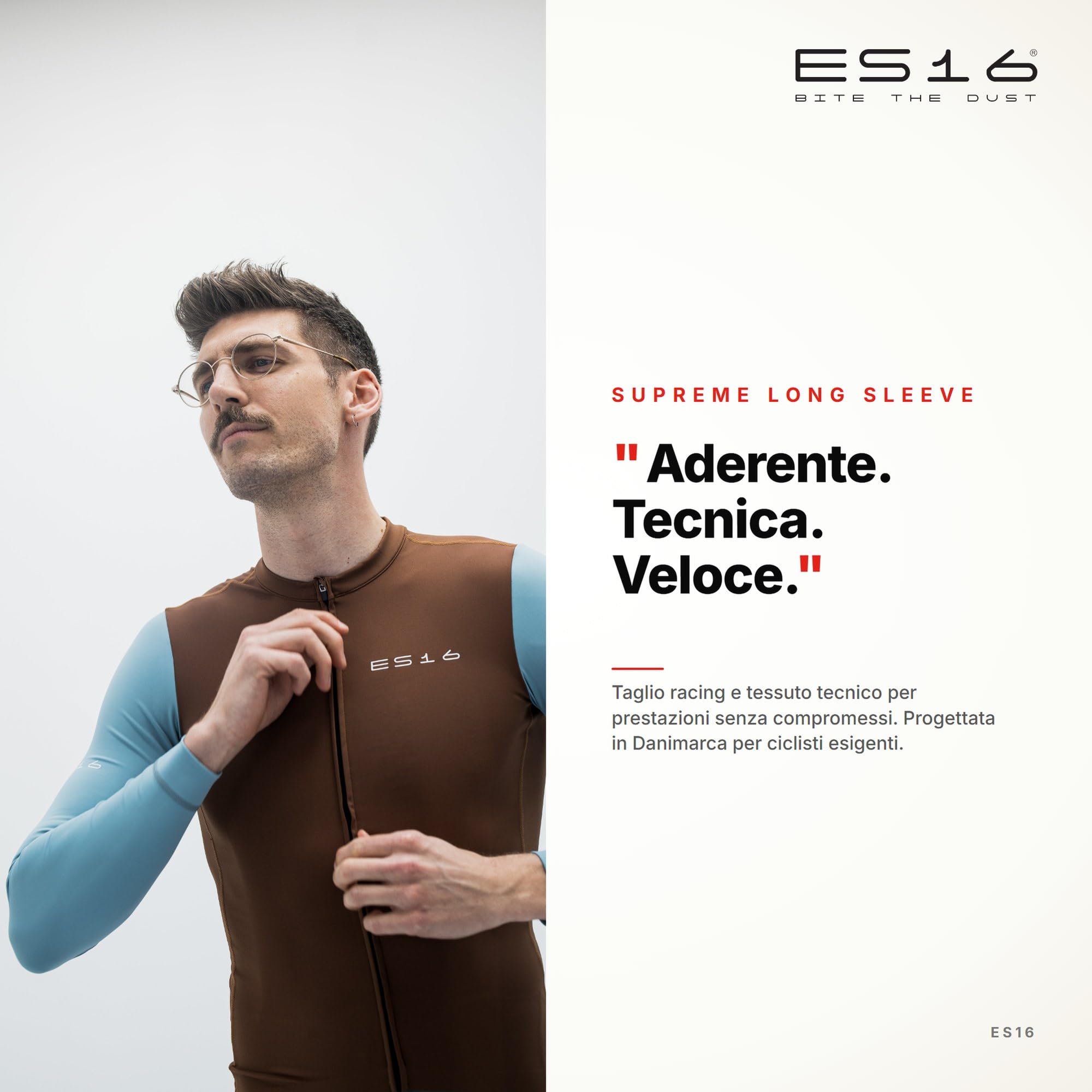 Maglia Maniche Lunghe Uomo | Premium Long-Sleeve Cycling Jersey con Inserti Mesh, Race-Fit e Cerniera – Traspirante per Mezze Stagioni