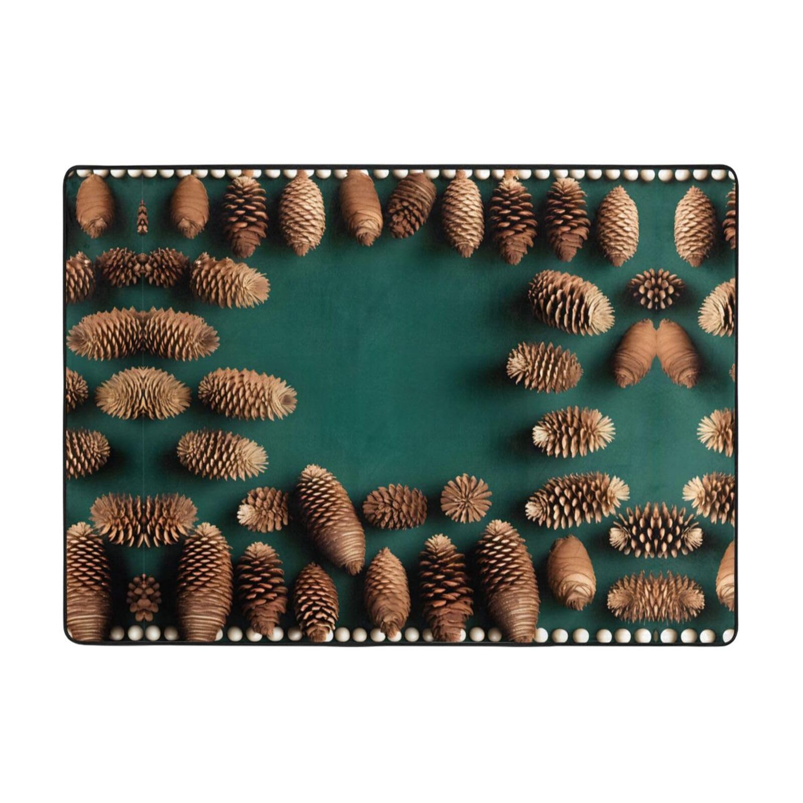 Tapis doux pomme de pin pour pieds sensibles et sols glissants