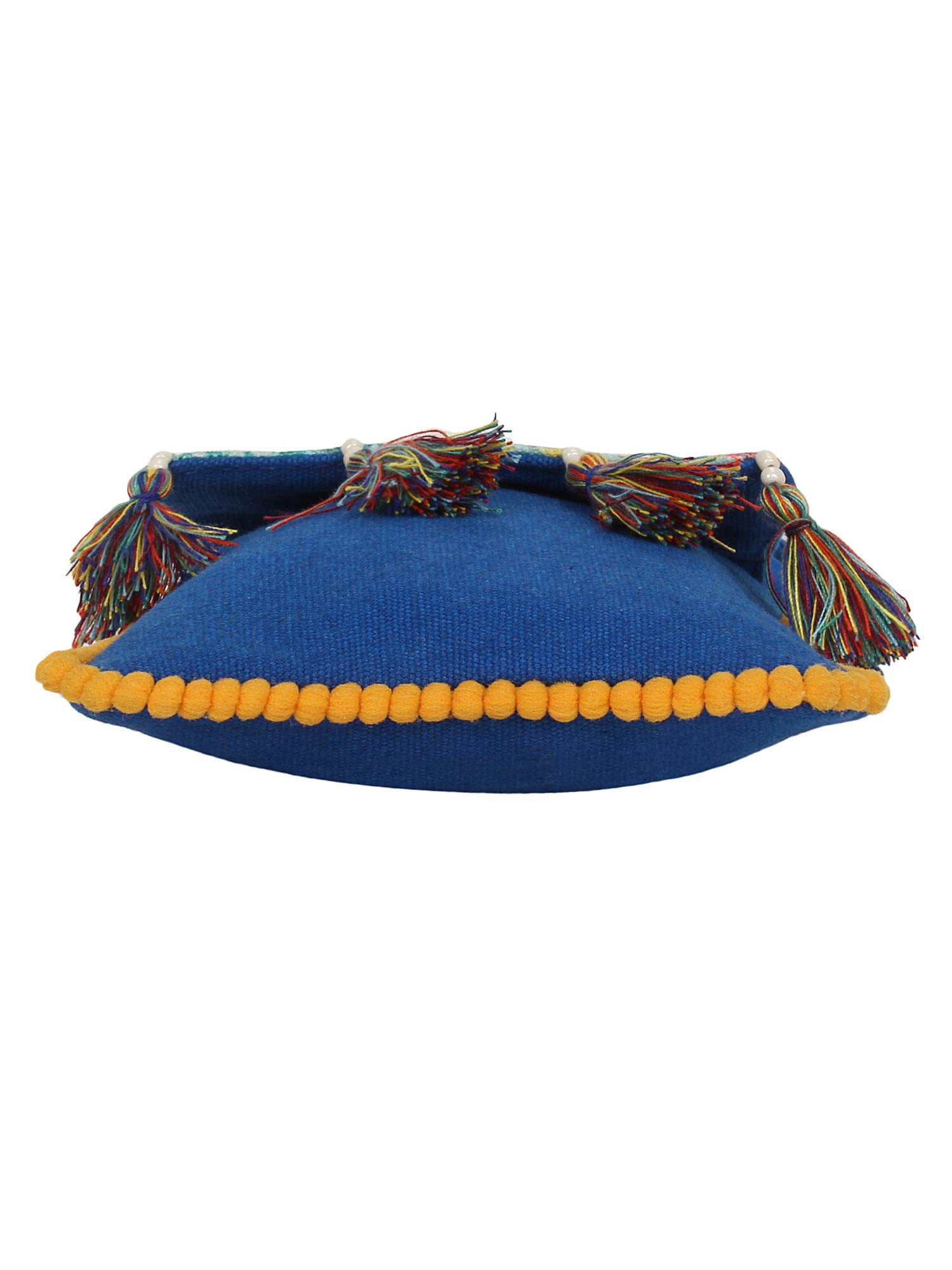 Anekaant Geomat Women's Digital Printed Canvas Sling Bag (Blue and Multicolour) 4