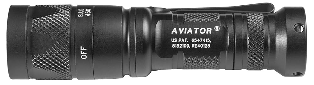 Amazon.co.jp: SUREFIRE AVIATOR-BL ブラックLEDBLUE : スポーツ