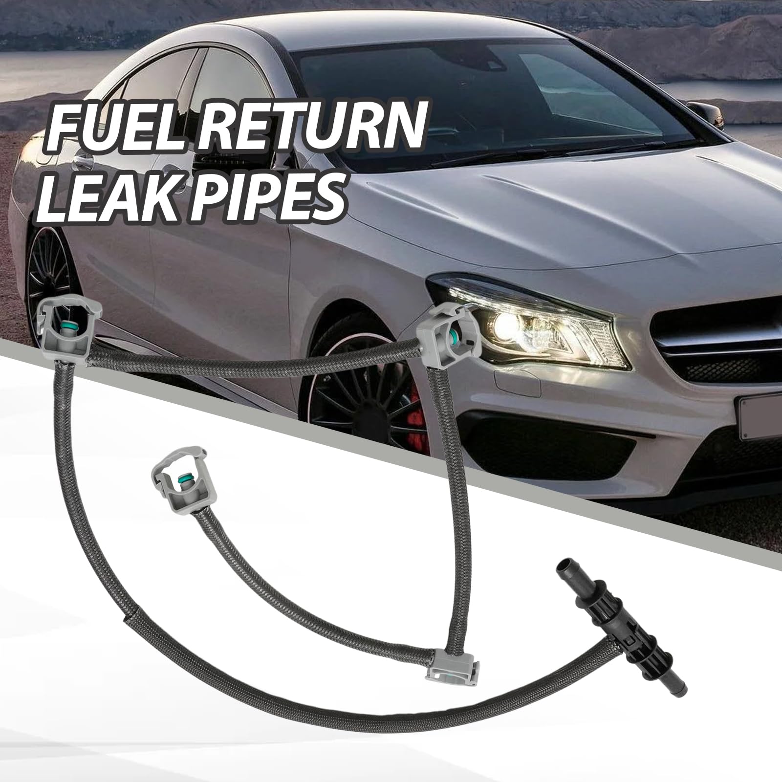 Hoypeyfiy A6460700732 - Tubo de escape de retorno de combustible, repuesto para E-Class T-Model E 200 220 CDI C-Class T-Model C 200 220 CDI, sustituye a A6460701732