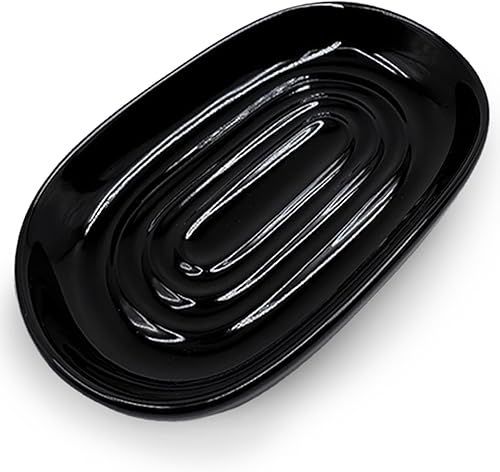 Miniatura 12 de Jabonera, Jabonera de cerámica con patrón de mármol para ducha, bandeja de ahorro de jabón para baño, fregadero de cocina y tocador, soporte