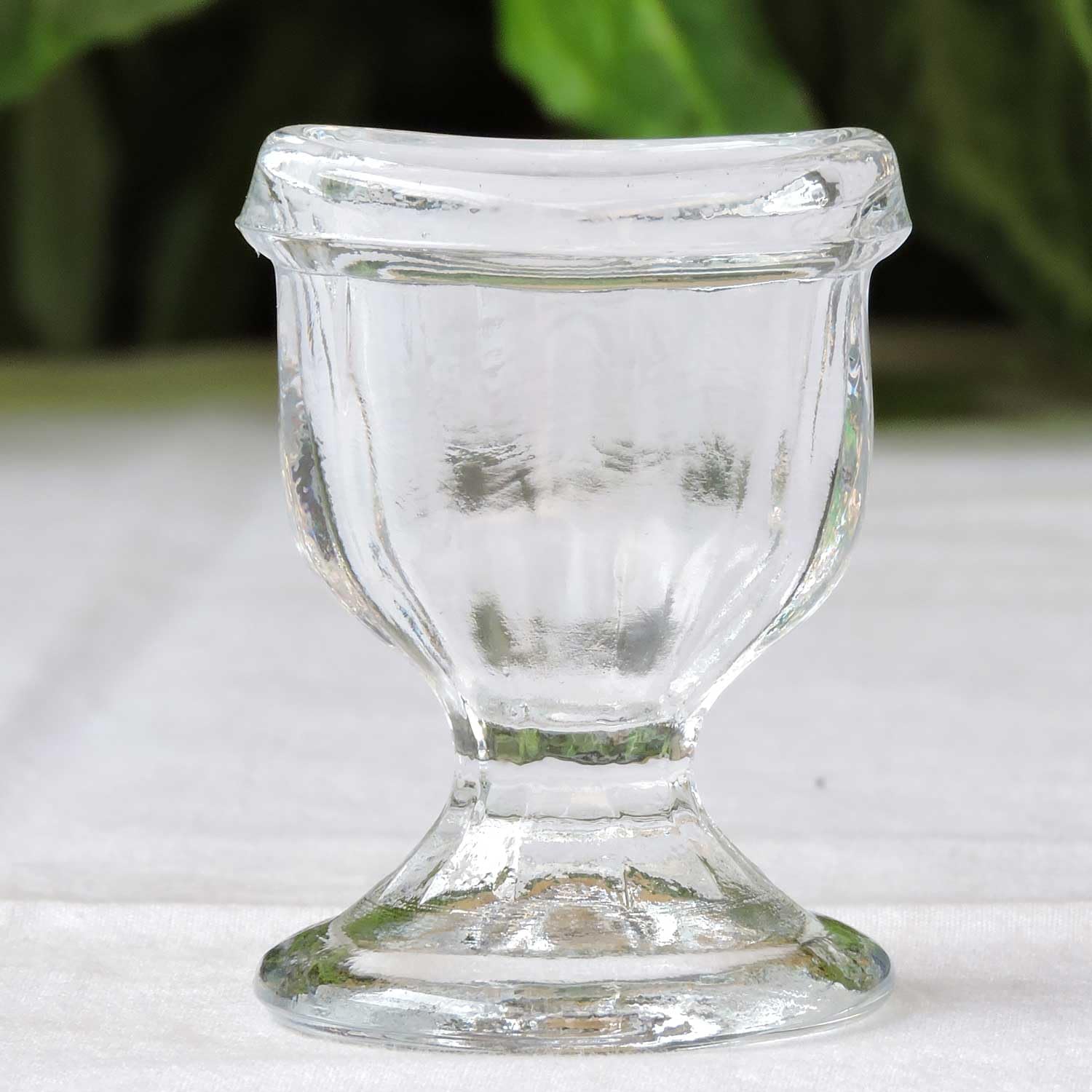 Taza de cristal para lavar los ojos con caja de regalo de terciopelo