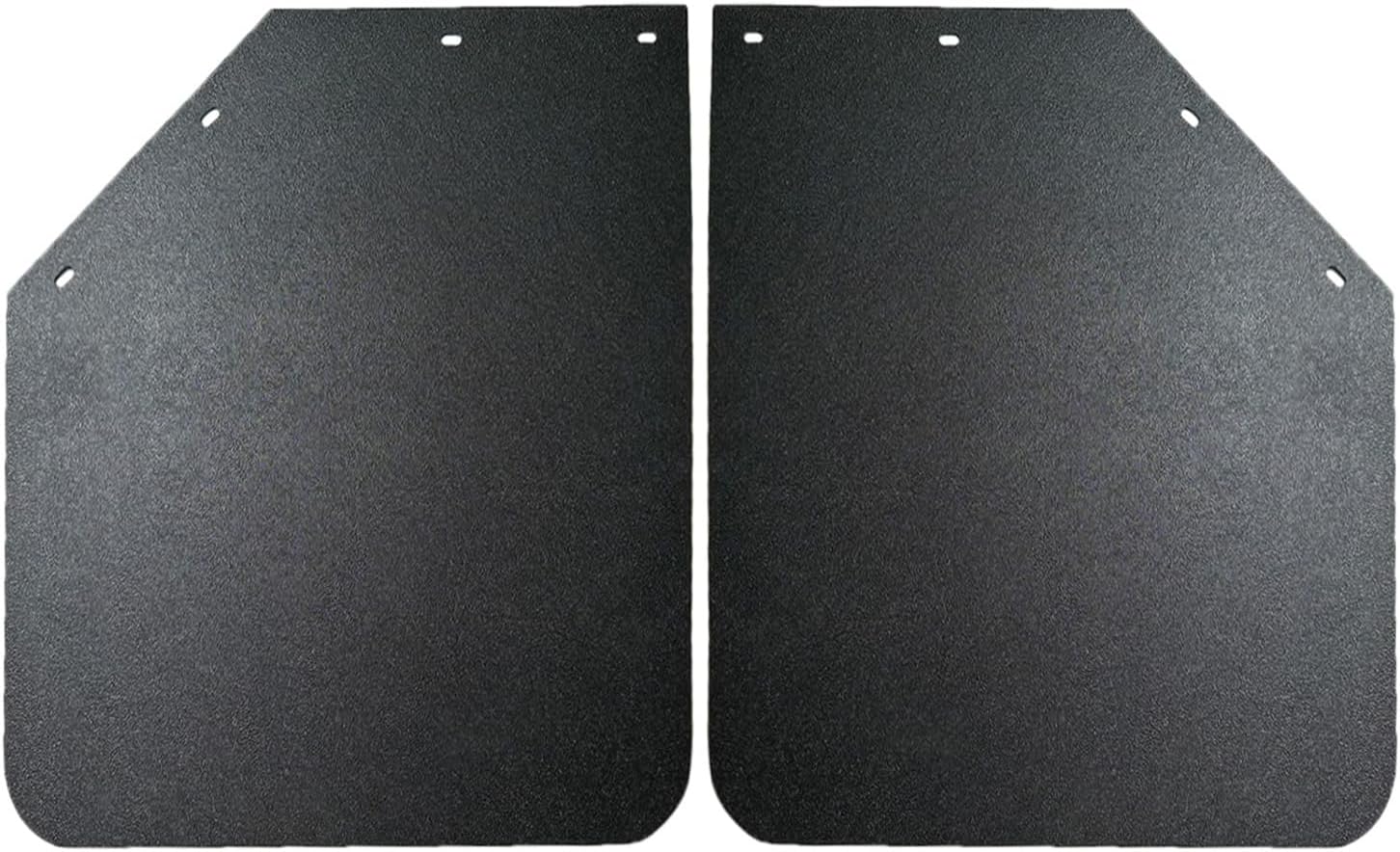 2PCS Universal Heavy Duty Polymer Mudflaps 24x30 Inch, Black Angled Splash Guard Mudflap for Semi Trucks Tractor Trailer